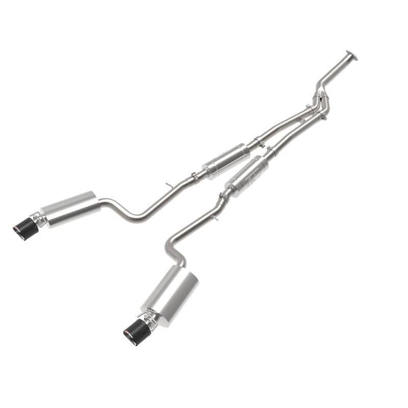 aFe POWER Takeda 16-17 Lexus IS200t L4-2.0L (t) 2.5in-3in 304 SS CB Exhaust - Carbon Fiber