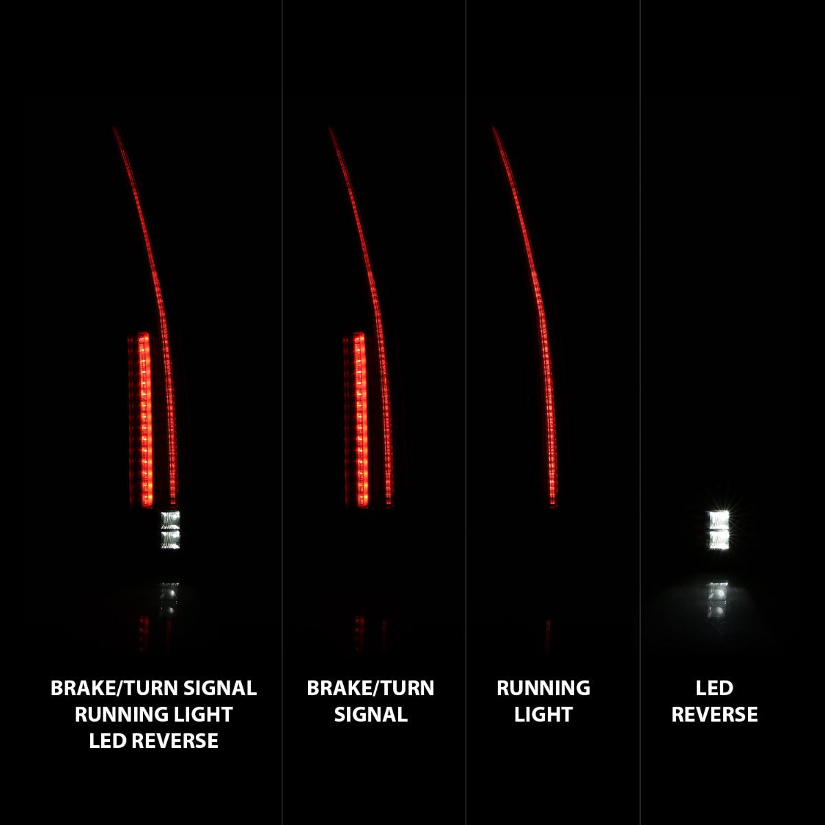 CHEVY TAHOE/SUBURBAN/ GMC YUKON 07-14 LED TAIL LIGHTS (LONG VERSION)