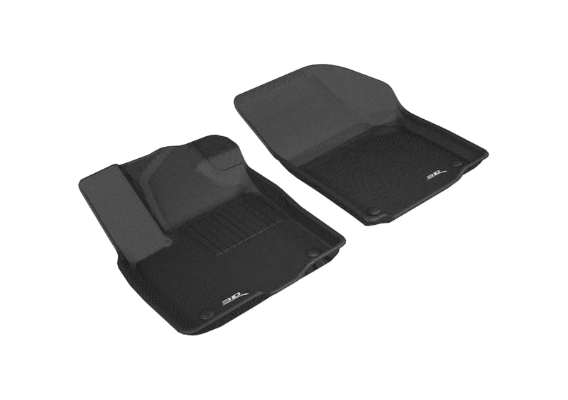 3D MAXpider 2018-2019 Volkswagen Atlas Kagu 1st Row Floormat - Black-SR1 Performance
