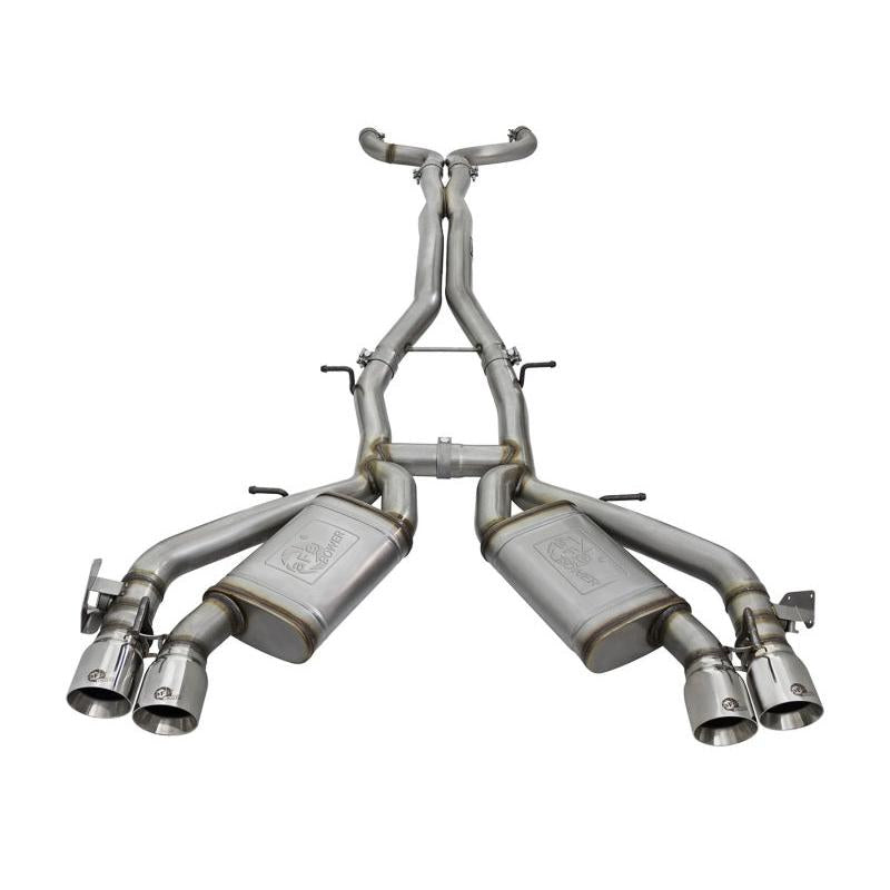 aFe MACHForce XP 3in 304 Stainless Steel Cat-Back Exhaust 16-17 Chevy Camaro SS V8-6.2L