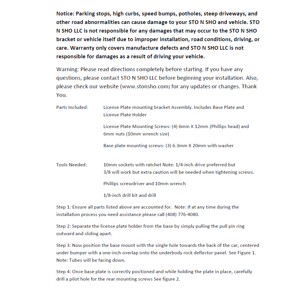 11-14 Chrysler 300 License Plate Frame Bracket-SR1 Performance