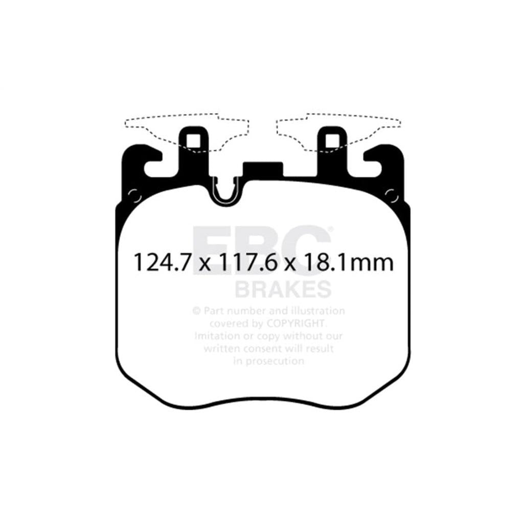 EBC Bluestuff NDX Front Brake Pads for BMW 2016-2018 Models | Part Number DP52304NDX