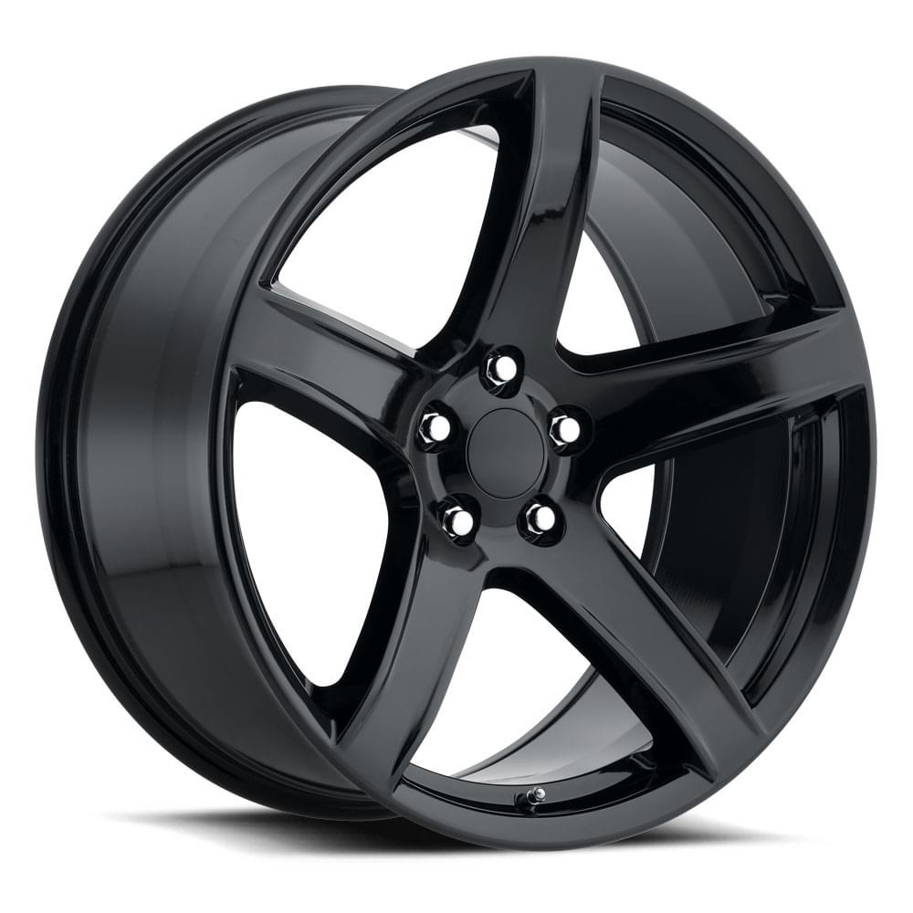 20X9.5 5X115 +15 HB 71.5 HELLCAT HC2 GLOSS BLACK WITH CAP-SR1 Performance