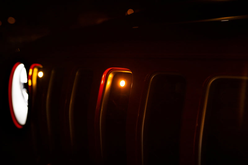 DV8 Offroad 2018+ Jeep JL Grill Amber Marker Lights - High-Powered LED Accent Lights for Offroad Visibility
