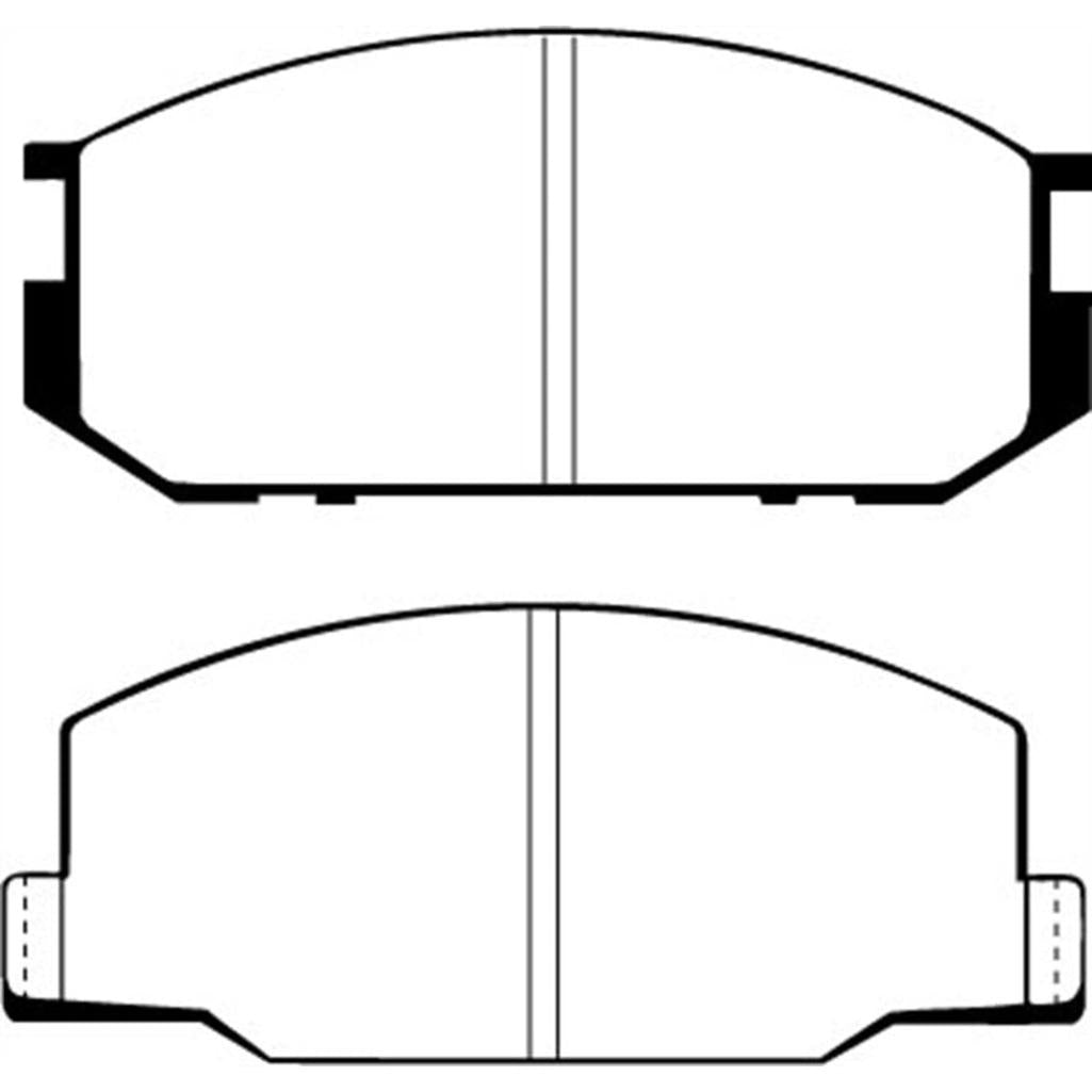 EBC Yellowstuff Front Brake Pads for Lotus Esprit and Toyota Celica – High-Performance Street & Track Brake Compound Part DP4456R