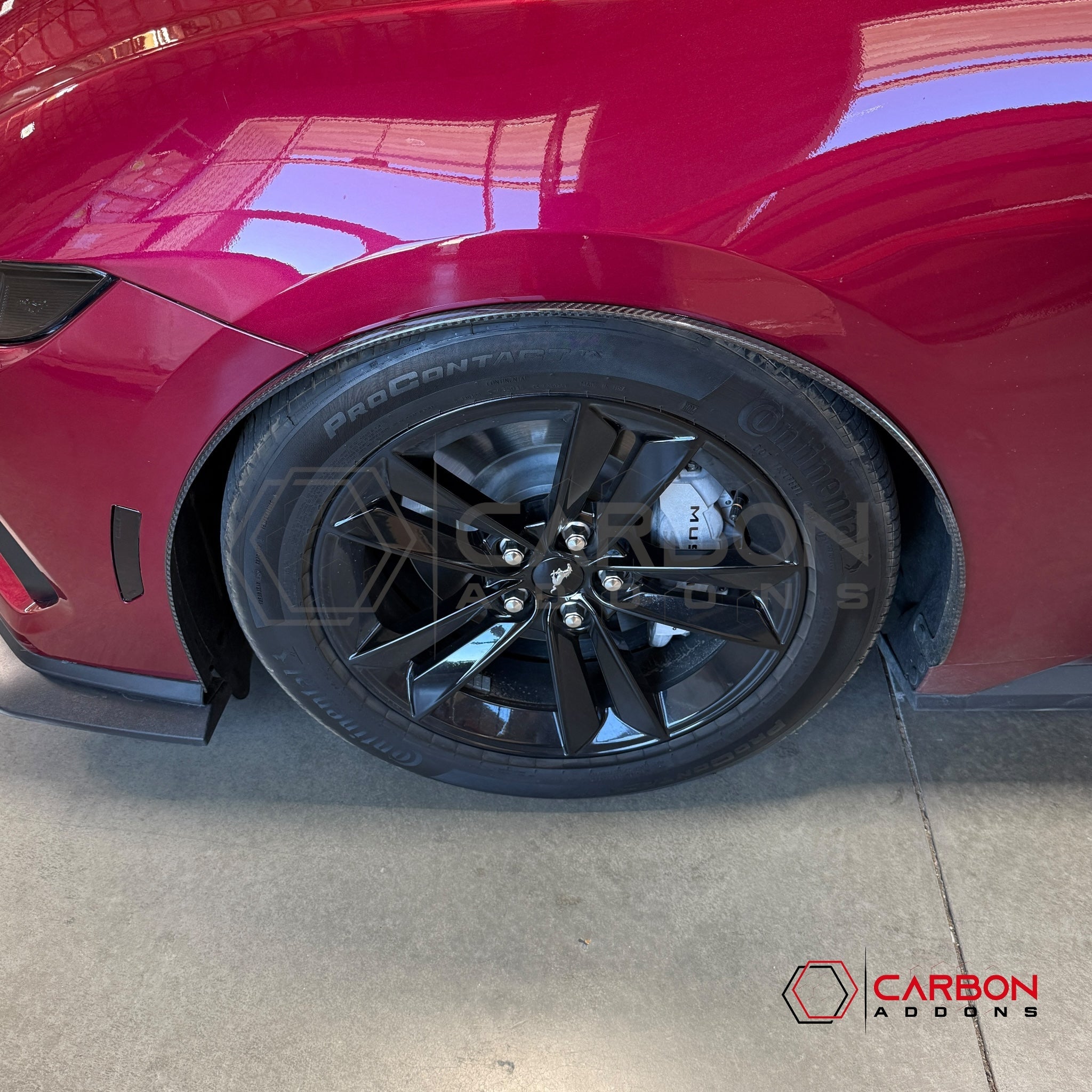 2024+ Ford Mustang Carbon Fiber Front Fender Flares (Pair)
