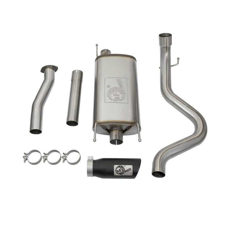 aFe MACHForce XP Cat-Back SS w/Black Tips 16 Toyota Tacoma V6-3.5L-SR1 Performance