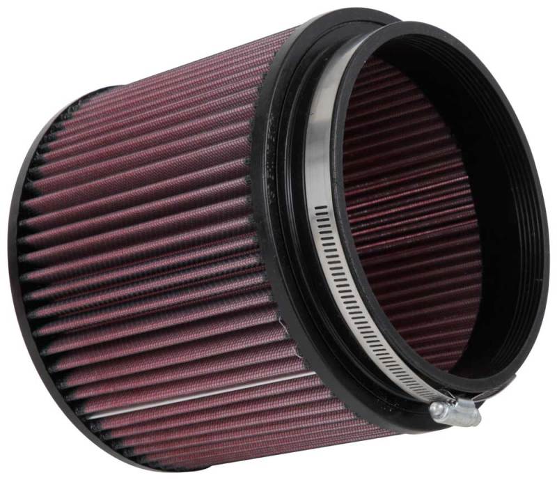 K&N Filter Universal Rubber Filter - Round Straight 3.5in Base OD x 3.5in Top OD x 5in H-SR1 Performance