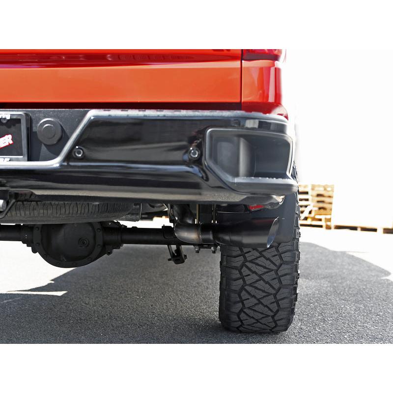 aFe Vulcan Series 3in 304SS Exhaust Cat-Back w/Blk Tip 2019 GM Silverado/Sierra 1500 L4-2.7L (t)-SR1 Performance