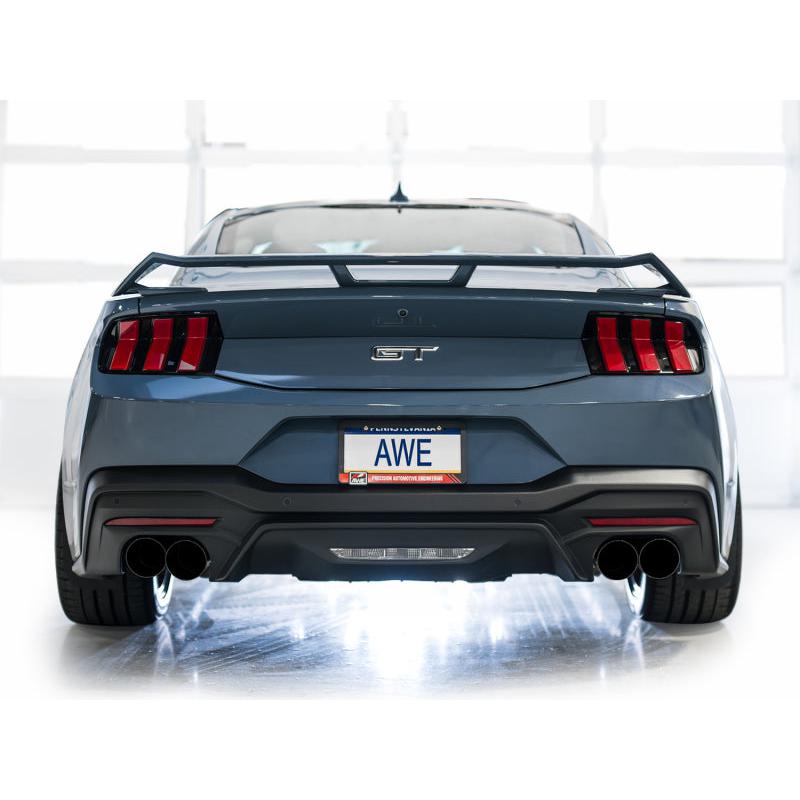 AWE 2024 Ford Mustang GT Fastback S650 RWD SwitchPath Catback Exhaust w/ Quad Diamond Black Tips