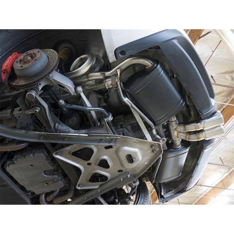 aFe MACHForce-Xp 2in 304 SS Cat-Back Exhaust w/Polished Tips 13-16 Porsche Boxster/Cayman 2.7L/3.4L-SR1 Performance