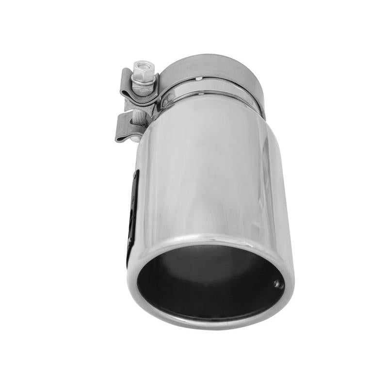 aFe MACH Force-Xp 3in Inlet x 4in Outlet x 9in Length 304 Stainless Steel Exhaust Tip Polished