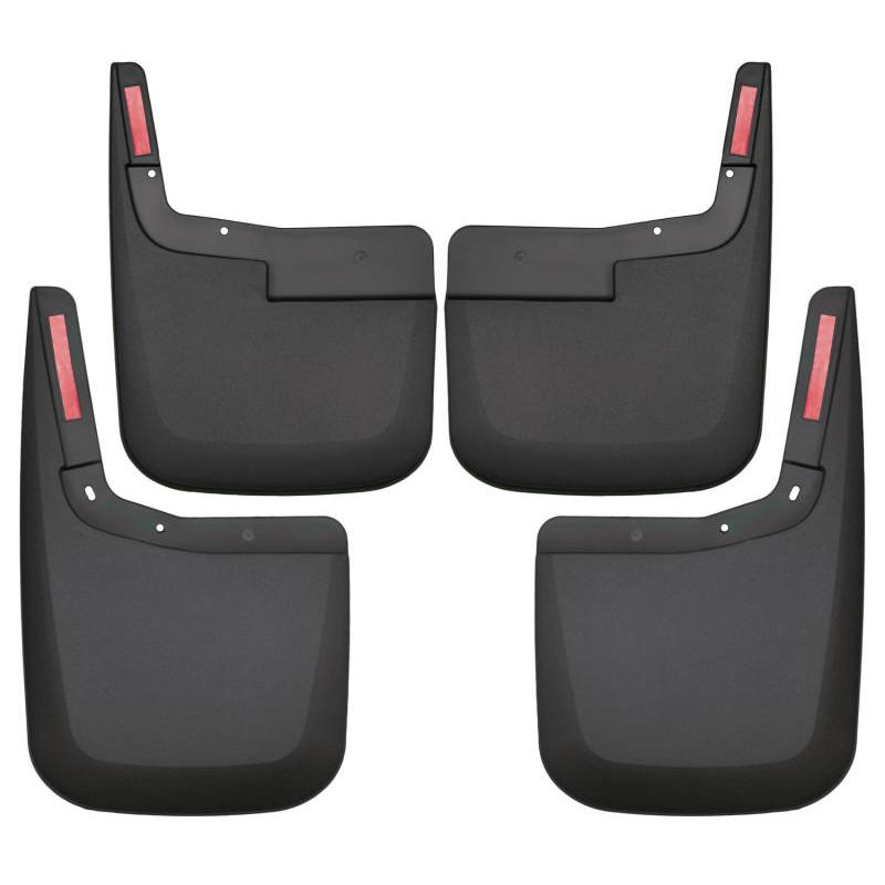 Husky Liners 2015-2017 Ford F-150 w/o Fender Flares Front and Rear Mud Guards - Black-SR1 Performance