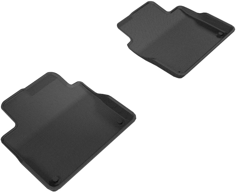 3D MAXpider 2017-2019 Volvo S90/V90 Kagu 2nd Row Floormats - Black-SR1 Performance