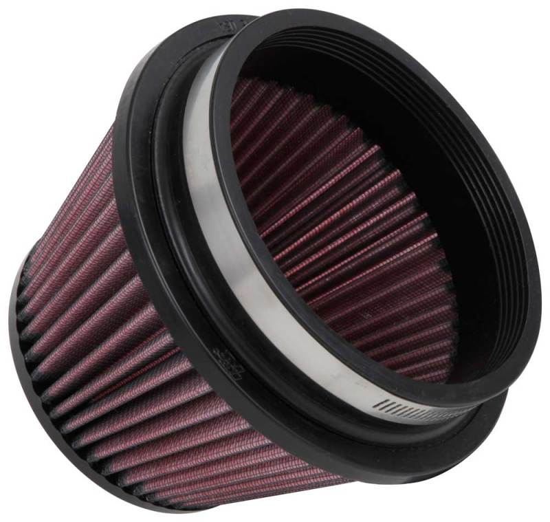 K&N Universal Rubber Filter 5in Flange ID x 6.5in Base OD x 4.5in Top OD x 4.125in Height-SR1 Performance