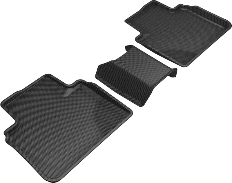 3D MAXpider 2018-2020 Honda Accord Kagu 2nd Row Floormats - Black-SR1 Performance