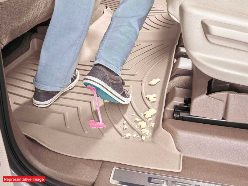 WeatherTech FloorLiner HP for Mercedes-Benz GLC Coupe/SUV (Incl. AMG GLC 43) Front, Tan – Part #4518121IM