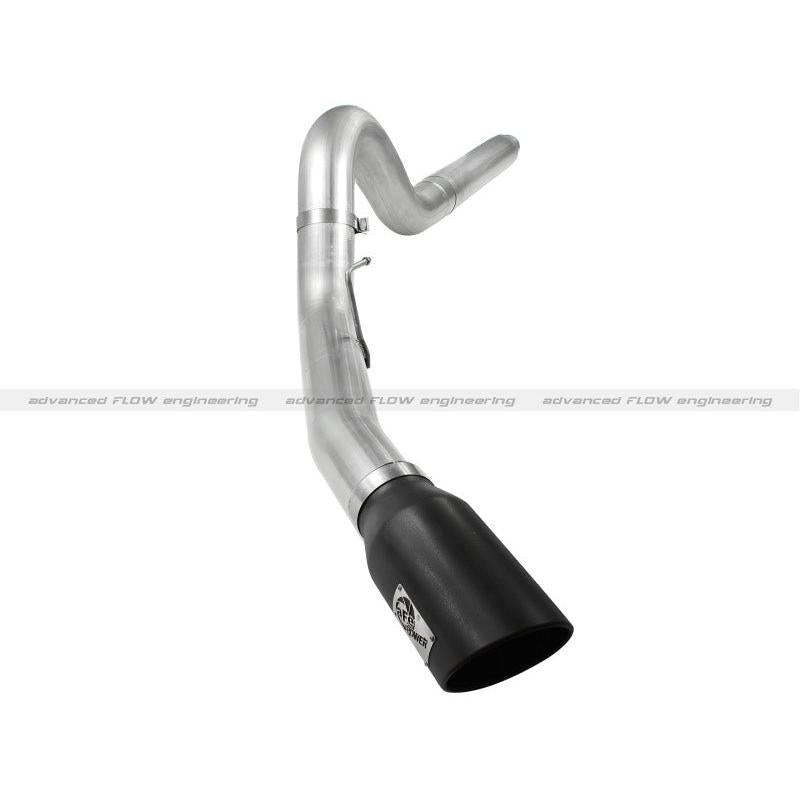 aFe Atlas 5in DPF-Back Aluminized Steel Exh Sys, Ford Diesel Trucks 08-10 V8-6.4L (td) Black tip-SR1 Performance