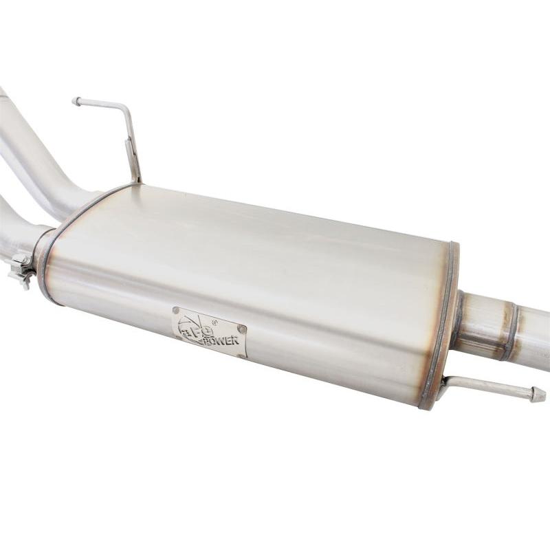 aFe MACHForce XP Exhaust 3in SS Dual Side Exit CB w/ Black Tips 15 Ford F150 Ecoboost V6-2.7L/3.5L-SR1 Performance