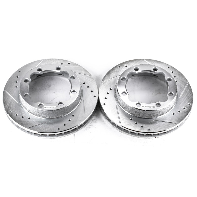 Power Stop 94-99 Chevrolet K1500 Suburban Front Evolution Drilled & Slotted Rotors - Pair-SR1 Performance