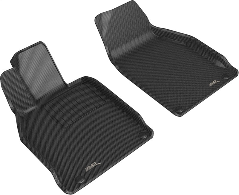 3D MAXpider 12-19 Porsche 911 Conv/S/4/4S/GTS/Targa/Turbo/T/GTZ Kagu 1st Row Floormat - Black-SR1 Performance