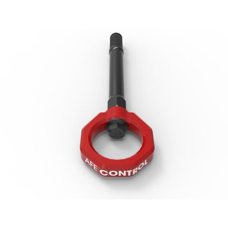 aFe CONTROL Front Tow Hook Red-SR1 Performance
