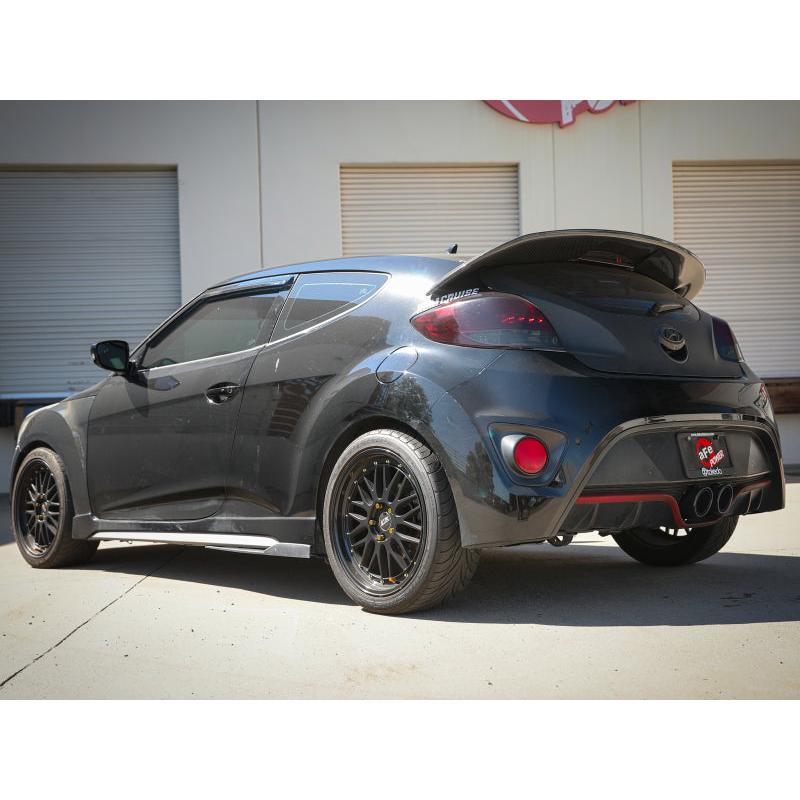 aFe Takeda 2-1/2in to 3in SS-304 Cat-Back Exhausts w/ Black Tip 13-17 Hyundai Veloster L4-1.6L