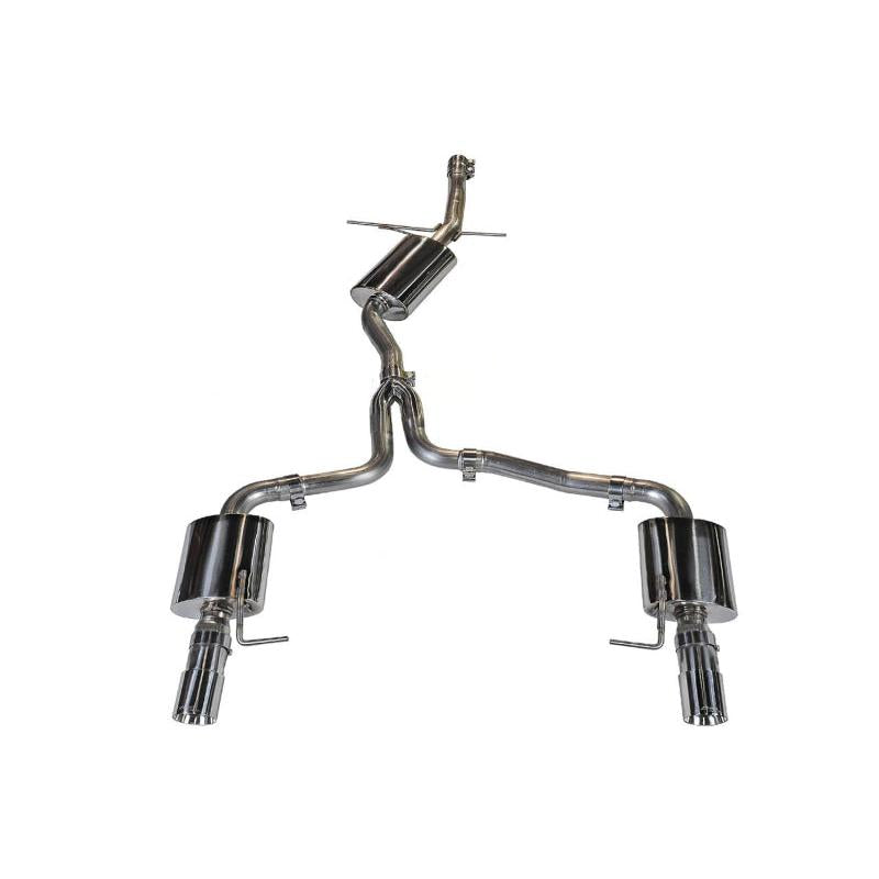 AWE Tuning Audi B8 A4 Touring Edition Exhaust - Dual Outlet Polished Silver Tips