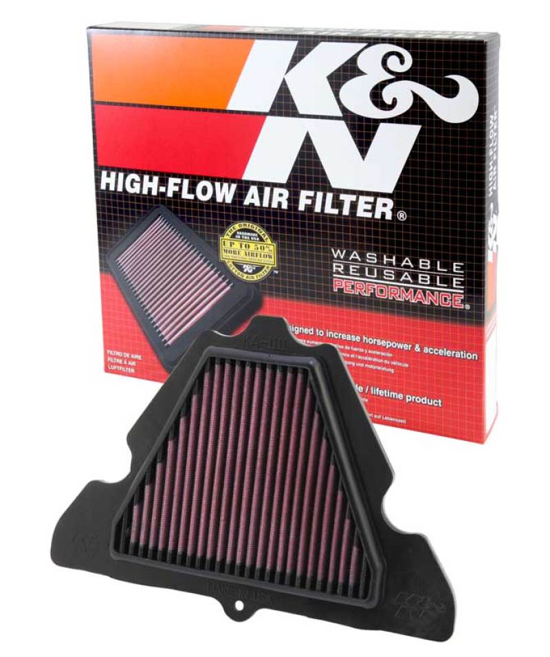 K&N 11-13 Kawasaki Z1000 1000/ ZX1000 Ninja / 11-12 Z1000 SX / 12 Versys 1000 Replacement Air Filter-SR1 Performance