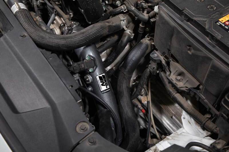 K&N 20-22 Hyundai Veloster N 2.0L L4 Aluminum Charge Pipe Kit - Gunmetal Gray-SR1 Performance