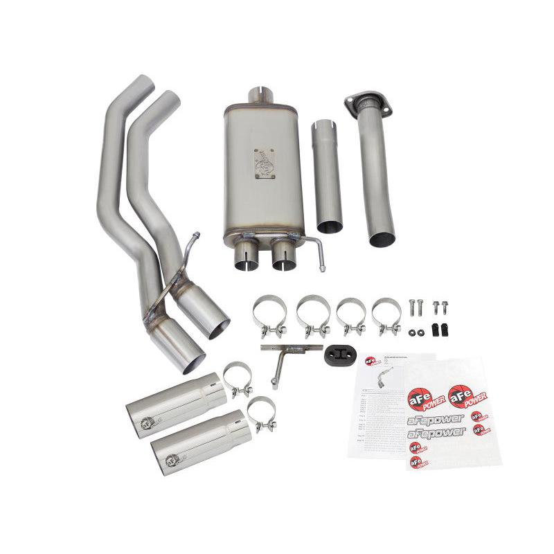 aFe Rebel Exhausts 3in SS Cat-Back 15-16 Ford F-150 EcoBoost V6 2.7/3.5L V8 5.0L w/ Polished Tips