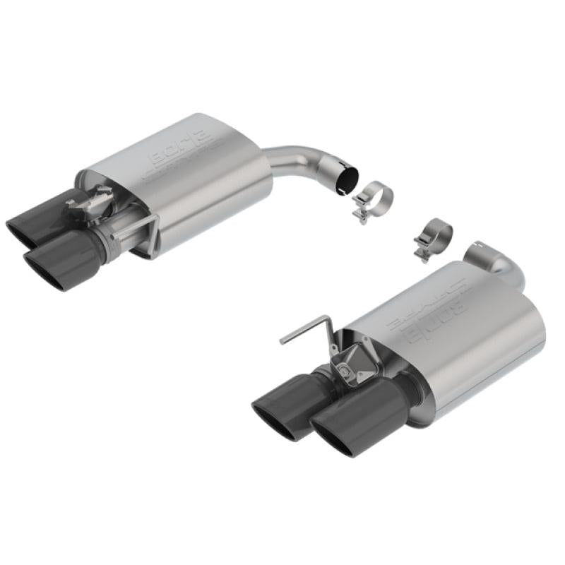 Borla 18-19 Ford Mustang GT 5.0L AT/MT 2.5in S-Type Axle Back Exhaust w/ Valves - Black Chrome Tips