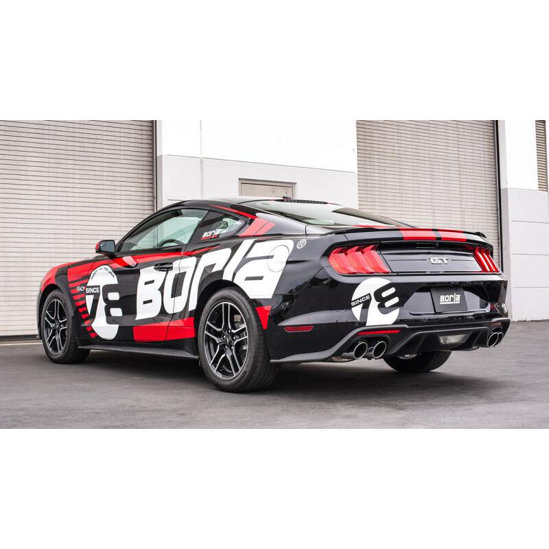 Borla 2018 Ford Mustang GT 5.0L AT/MT 2.5in S-Type Exhaust w/o Valves (Rear Section Only)