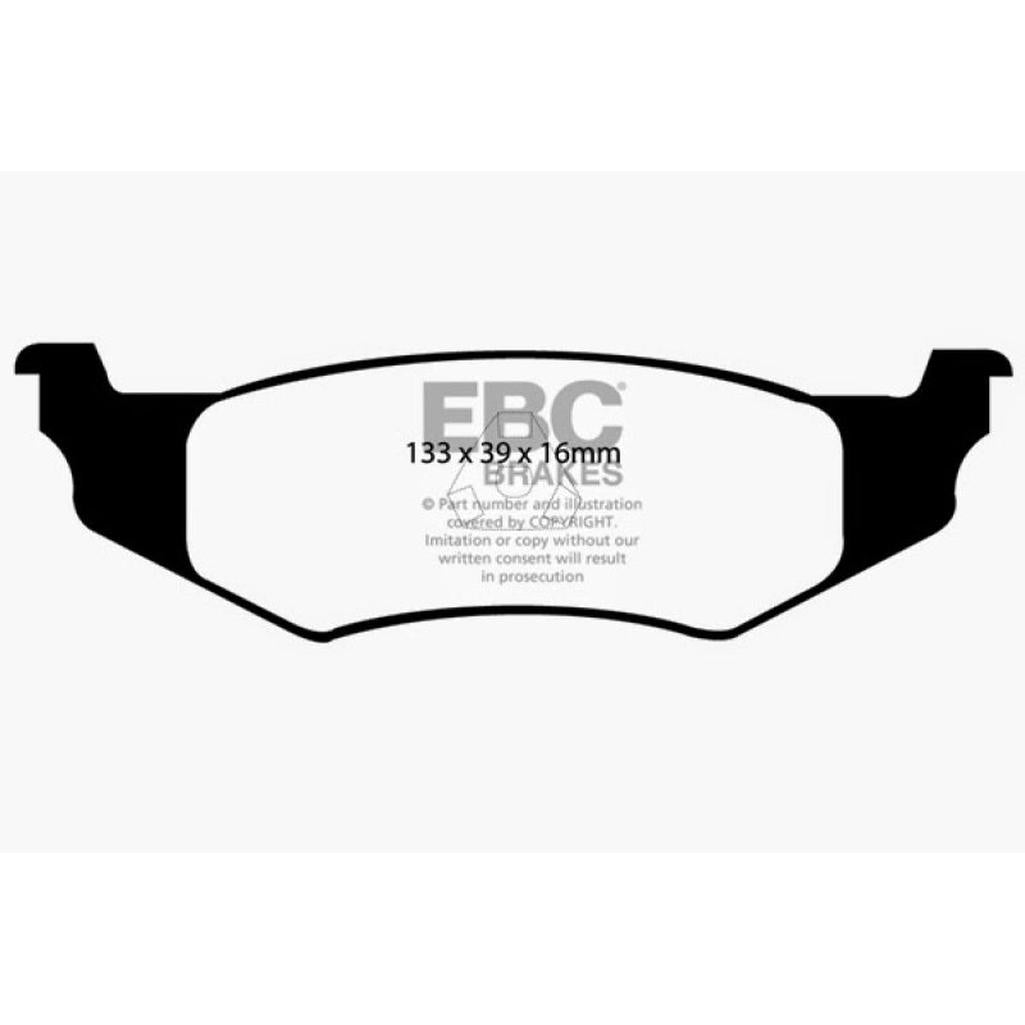 EBC Yellowstuff Rear Brake Pads for Chrysler PT Cruiser 2004-2009 – High-Performance Street and Track Use
