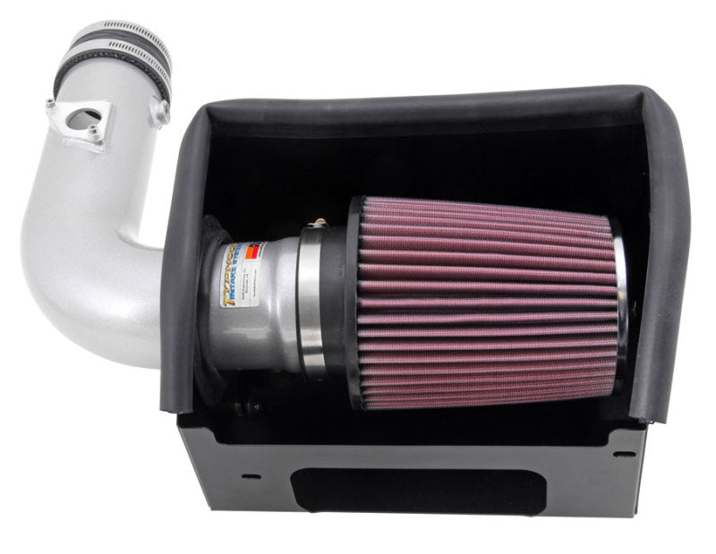 K&N 13 Subaru BRZ 2.0L / 13 Scion FR-S 2.0L Silver 69 Series Typhoon Intake-SR1 Performance