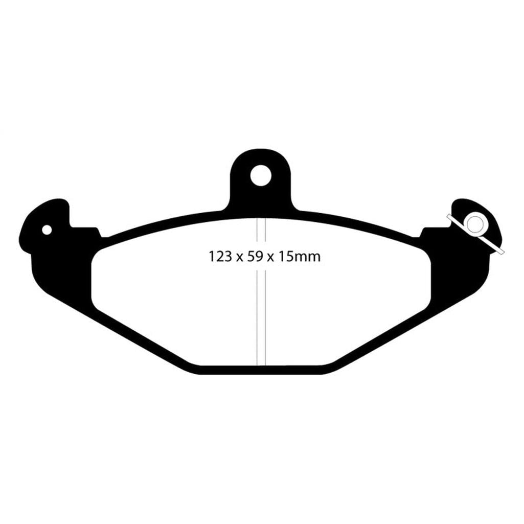 EBC Yellowstuff Rear Brake Pads for Dodge Viper 1992-2000 – High-Performance Street and Track Use