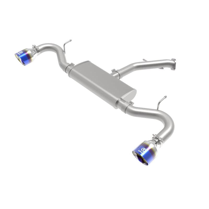 aFe Takeda 2.5in 409 SS Axle-Back Exhaust System Blue Flame 18-20 Hyundai Elantra GT L4-1.6L(t)-SR1 Performance