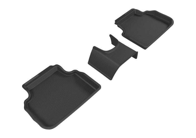 3D MAXpider 2016-2019 Mini Clubman Kagu 2nd Row Floormats - Black-SR1 Performance