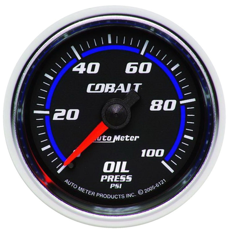 Autometer Cobalt 52mm 100 PSI Mechanical Oil Pressure Gauge-SR1 Performance