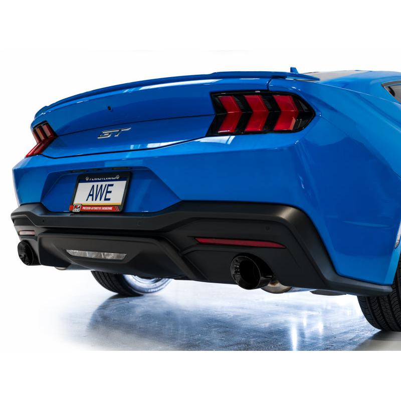 AWE 2024 Ford Mustang GT Fastback S650 RWD Touring Catback Exhaust w/ Dual Diamond Black Tips