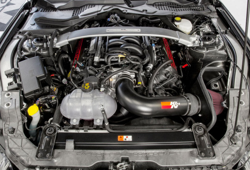K&N 2016-2017 Ford Mustang Shelby 5.2L V8 Typhoon Cold Air Intake System-SR1 Performance