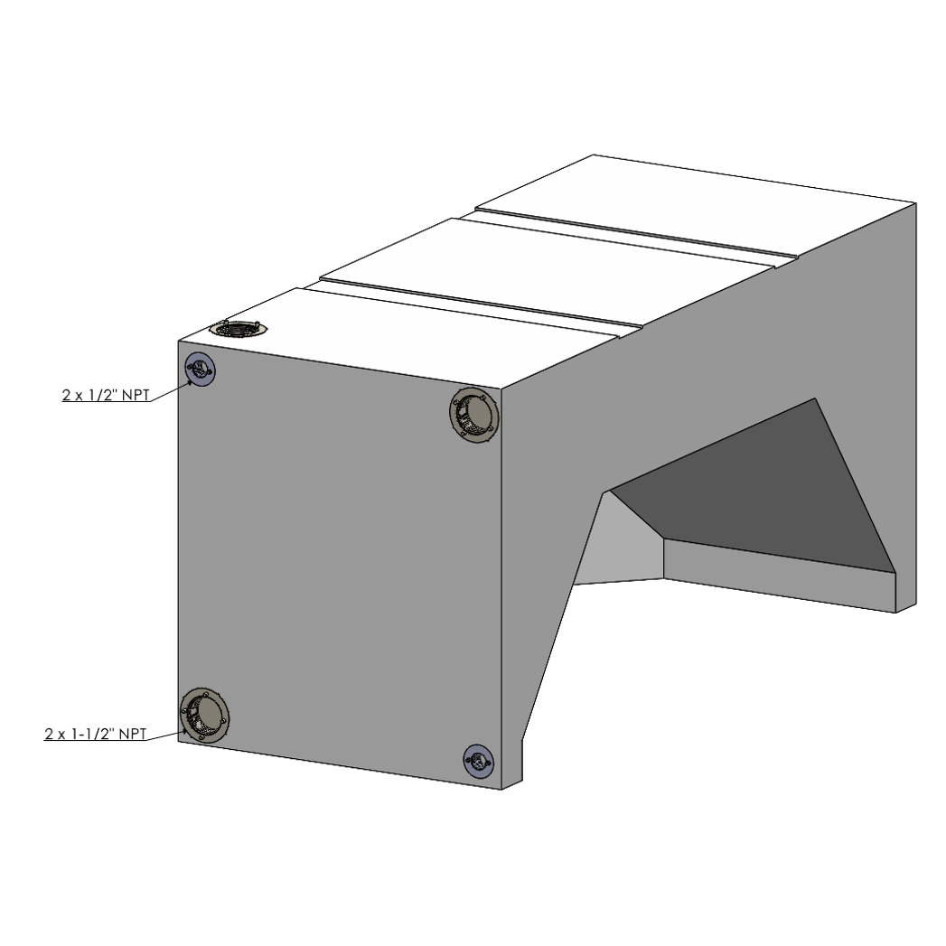 35 Gallon Wheel Well Tank For DRW Vans (Dually)