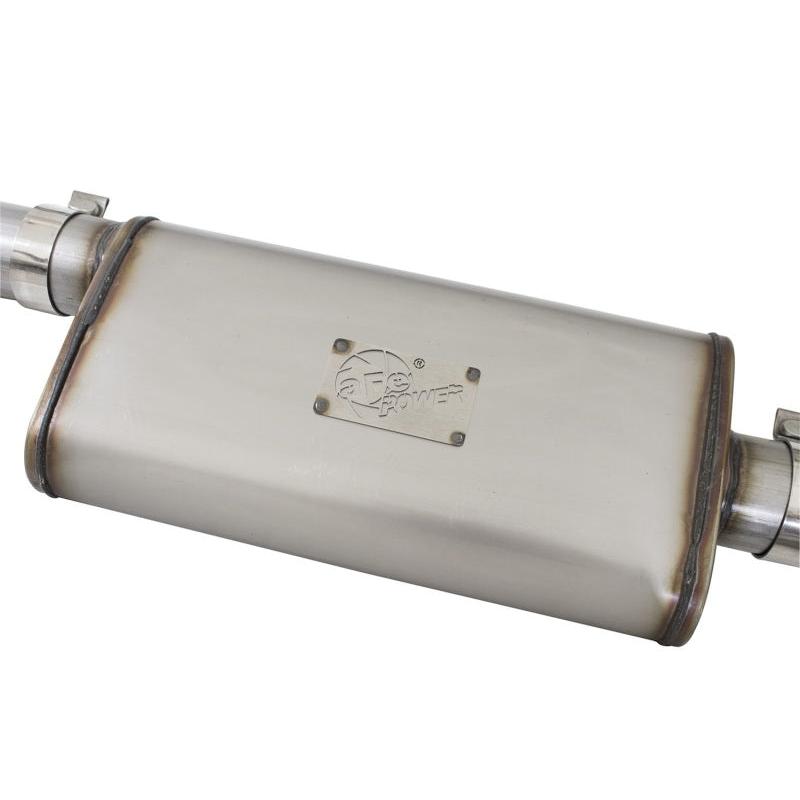 aFe Mach Force-XP Exhaust 3in CB SS 15-17 GM Colorado/Canyon 2.5L/3.6L Side Exit w/ Black Tip-SR1 Performance