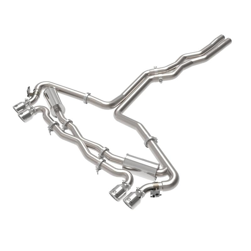 aFe 20-22 Audi RS6 Avant V8 4L(tt) MACH Force-Xp 3in to 2.5in 304 SS Cat-Back Exhaust w/Polished Tip