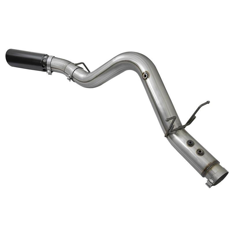 aFe LARGE BORE HD 5in 409-SS DPF-Back Exhaust w/Black Tip 2017 GM Duramax V8-6.6L (td) L5P