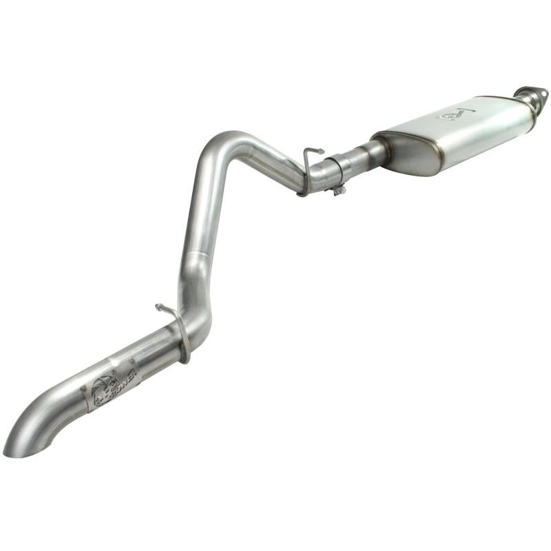 aFe MACHForce XP Exhaust Cat-Back SS-409 04-06 Jeep Wrangler TJ Unl L6 4.0L 2.5in Off-Road No Tip-SR1 Performance