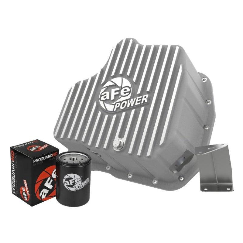 aFe Power 11-16 GM Diesel 2500HD / 3500HD V8-6.6L (TD) Street Series Engine Oil Pan Raw w/ Machined