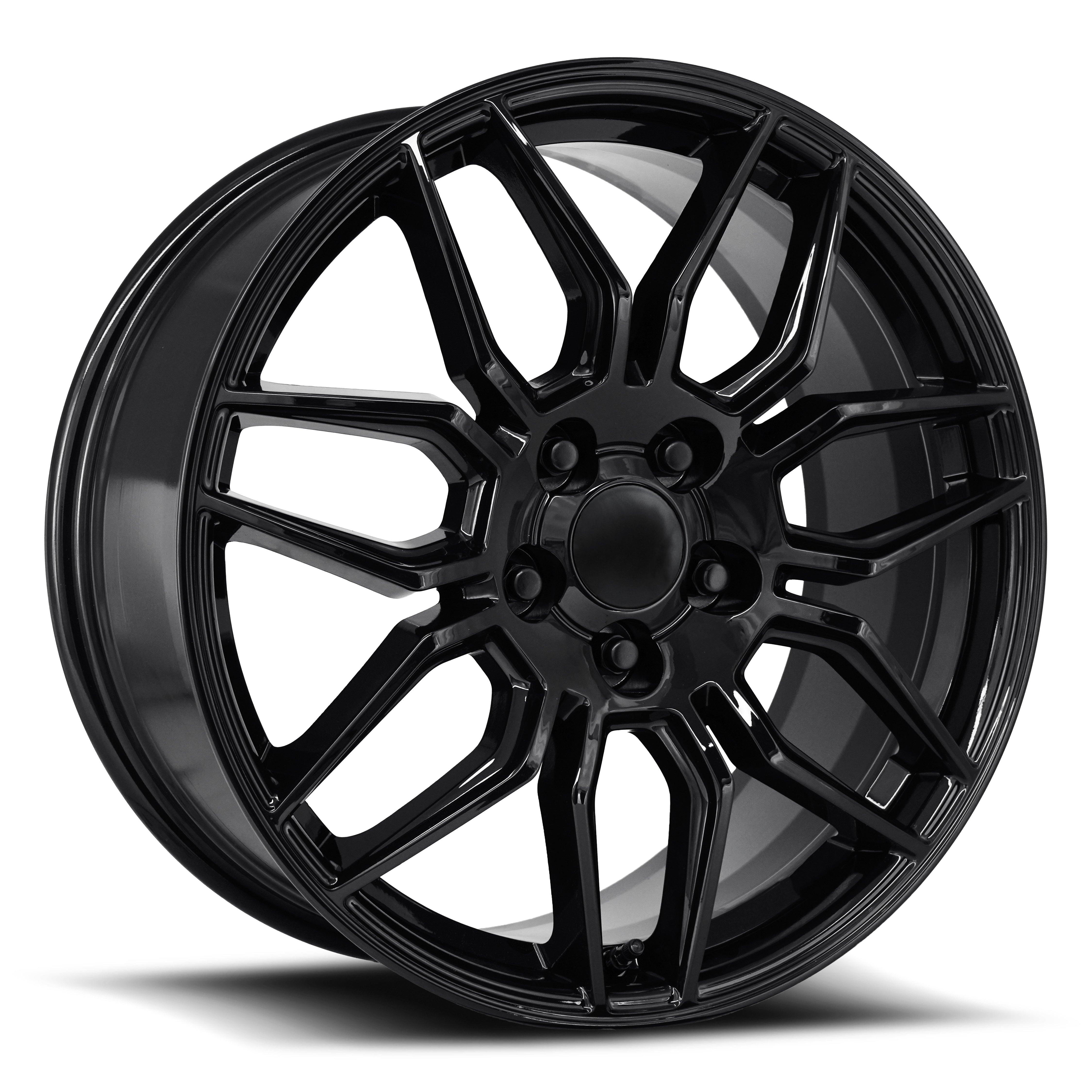 19X8.5 5X4.75 +56 HB 70.3 C8 Z06 GLOSS BLACK WITH CAP-SR1 Performance