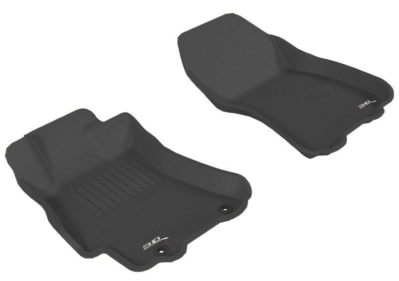 3D MAXpider 2010-2014 Subaru Legacy/Outback Kagu 1st Row Floormat - Black-SR1 Performance