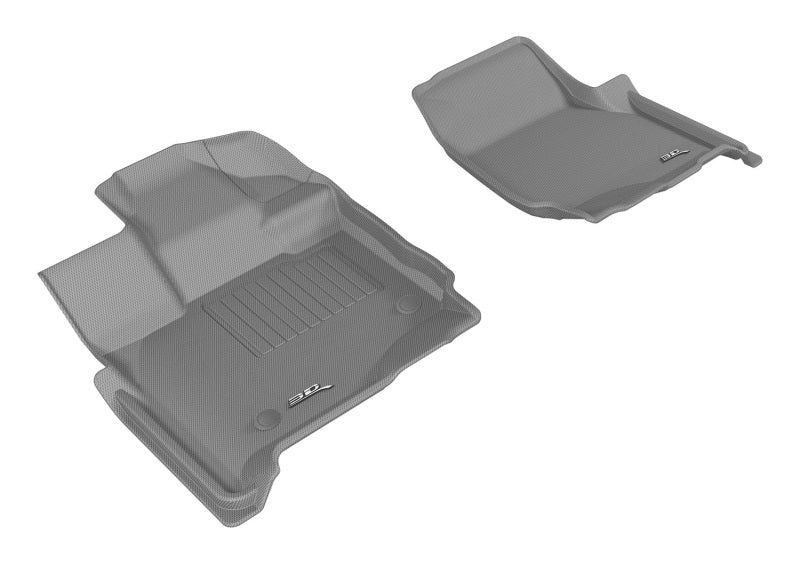 3D MAXpider 2015-2020 Ford F-150 Supercab Kagu 1st Row Floormat - Gray-SR1 Performance